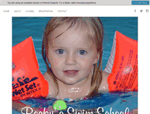 Tablet Screenshot of beckysswimschool.com